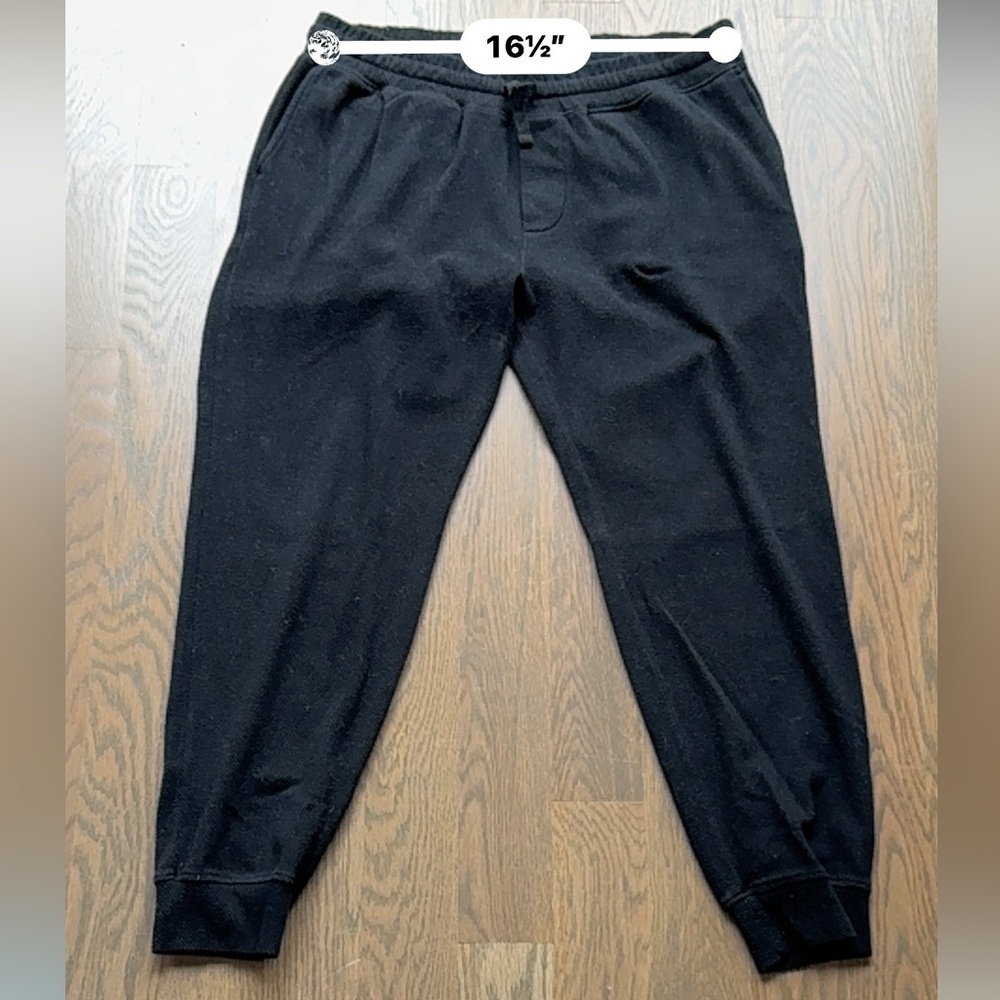 Faherty Sweater Joggers Heathered Black Twill Size XXL sweat pants - Picture 13 of 16